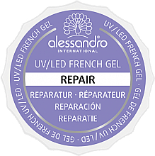 Rewitalizujący żel do paznokci - Alessandro International French Gel Repair White  — Zdjęcie N1