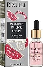 Intensywnie nawilżające serum do twarzy Arbuz - Revuele Moisturizing Intense Serum Watermelon — Zdjęcie N2