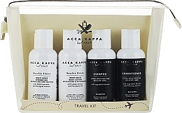 Kup Zestaw podróżny - Acca Kappa White Moss Travel Set (sh/gel/100ml + shm/100ml + b/lot/100ml + cond/100ml + bag)