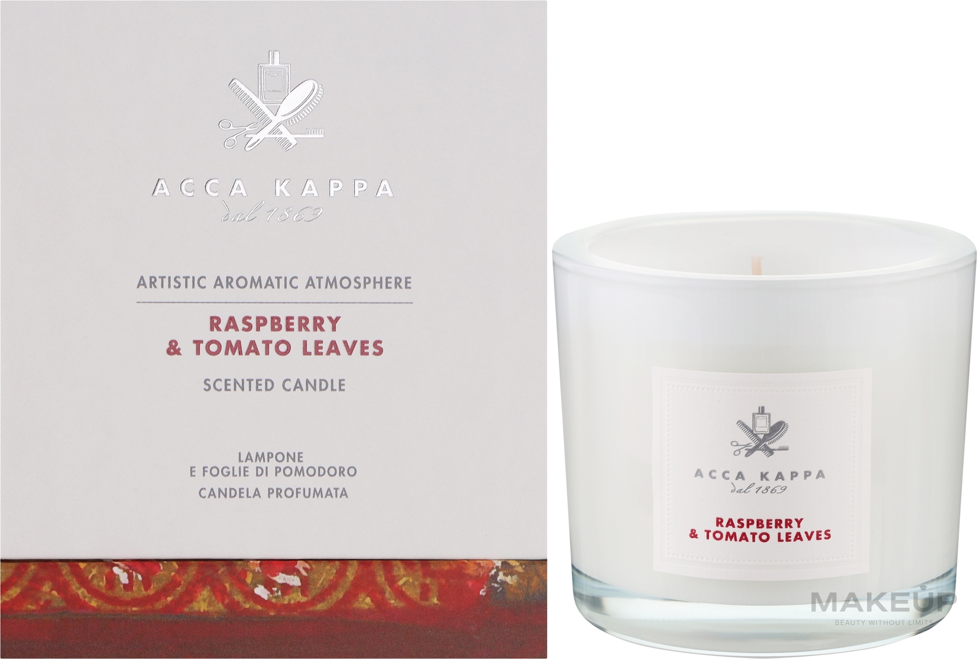 Świeca zapachowa Malina i pomidor - Acca Kappa Scented Candle — Zdjęcie 180 g