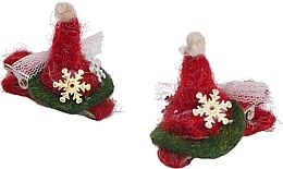 Kup Zestaw spinek do włosów Sanki dla Świętego Mikołaja czerwony - Lolita Accessories