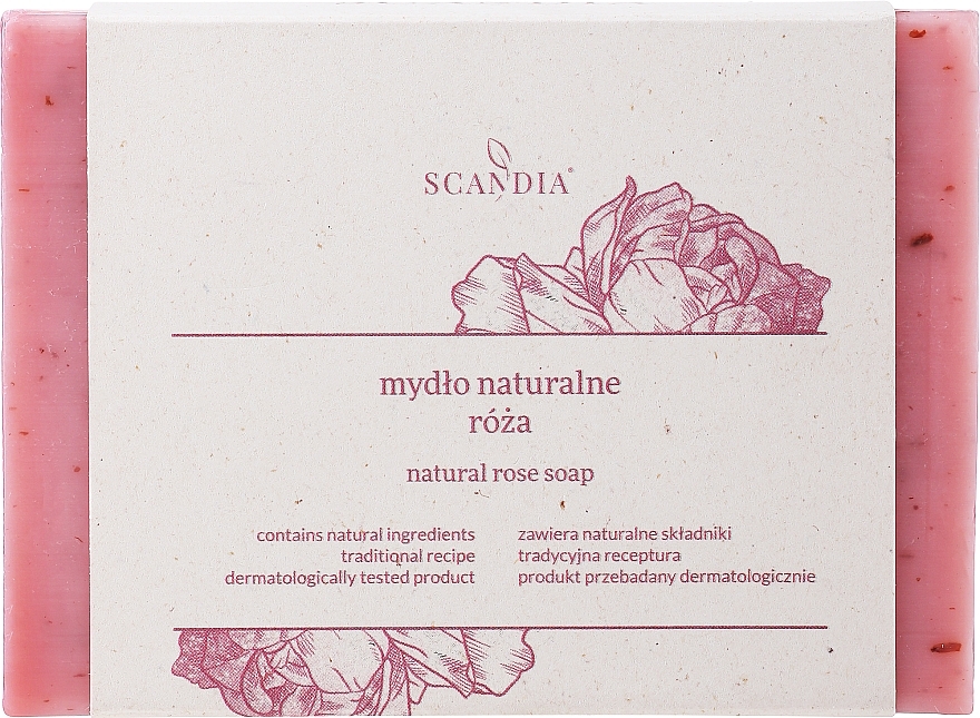 Różane mydło w kostce - Scandia Cosmetics  — Zdjęcie N1