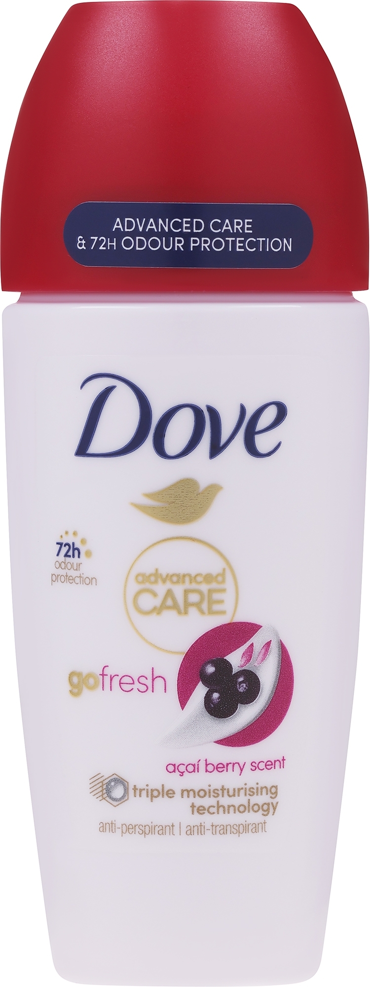 Dezodorant w kulce/ Dezodorant w kulce Jagody acai i lilia wodna - Dove Go Fresh Acai Berry & Water Lily — Zdjęcie 50 ml