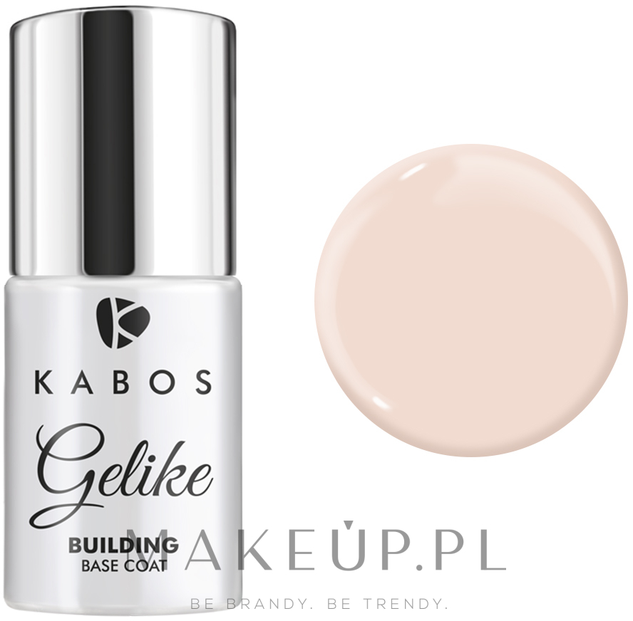 Baza budująca pod lakier hybrydowy - Kabos Gelike Building Base Coat  — Zdjęcie Be Natural