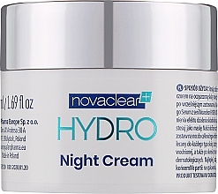 Nawilżający krem-maska do twarzy na noc - Novaclear Hydro Night Cream — Zdjęcie N1