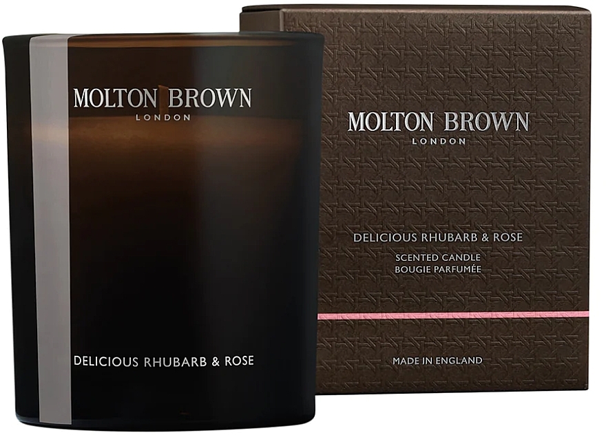 Molton Brown Delicious Rhubarb & Rose Scented Candle - Świeca zapachowa — Zdjęcie N1