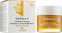 Rozjaśniający peeling cytrusowy do twarzy - Derma E Vitamin C Instant Radiance Citrus Facial Peel — Zdjęcie N2