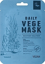 Maska w płachcie z wodorostów - Yadah Daily Vege Mask Seaweed — Zdjęcie N1