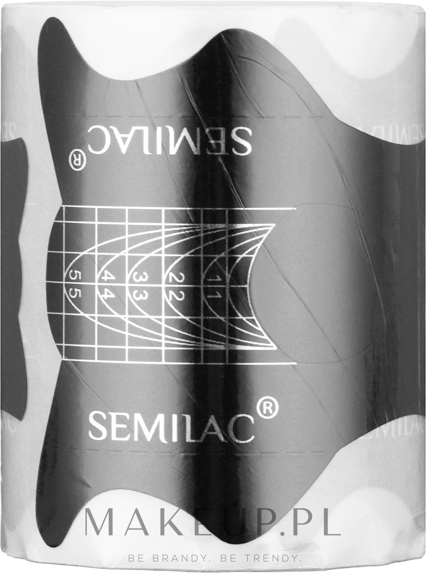 Szablony do przedłużania paznokci - Semilac Semi Hardi Shaper Slim — Zdjęcie 100 szt.