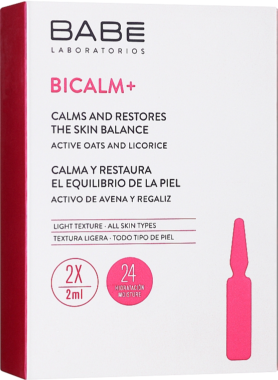 Koncentrat w ampułkach do usuwania objawów kuperozy i podrażnień skóry - Babé Laboratorios Bicalm+ Ampoule Solutions Mini