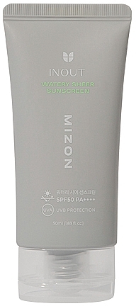 Krem przeciwsłoneczny do twarzy - Mizon Inout Watery Sheer Sunscreen SPF50 PA++++ — Zdjęcie N1