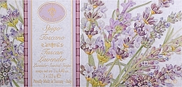 Zestaw lawendowych mydeł - Saponificio Artigianale Fiorentino Tuscan Lavender (soap/3x125g) — Zdjęcie N1