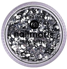 Brokat do zdobienia paznokci - Nailmatic Pure Glitter Large Silver Glitter — Zdjęcie N1