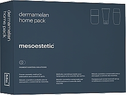 Zestaw - Mesoestetic Dermamelan Home Pack (f/cr/30g + sunscreen/50ml + f/balm/50ml) — Zdjęcie N2