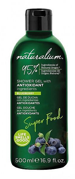 Przeciwutleniający żel pod prysznic Jagoda - Naturalium Super Food Blueberry Antioxidant Shower Gel — Zdjęcie N1