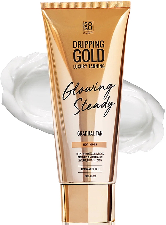 Samoopalacz do ciała - Sosu by SJ Dripping Gold Glowing Steady Gradual Tan Light/Medium — Zdjęcie N1