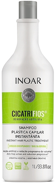 Szampon odbudowujący włosy - Inoar Cicatrifios Instant Hair Plastic Treatment Shampoo — Zdjęcie N1