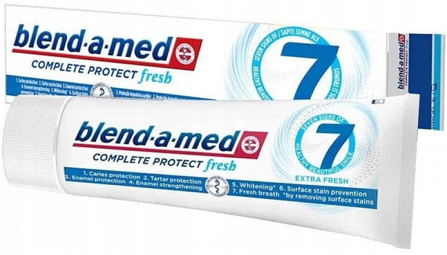 Pasta do zębów - Blend-a-med Complete Protect 7 Extra Fresh — Zdjęcie N1