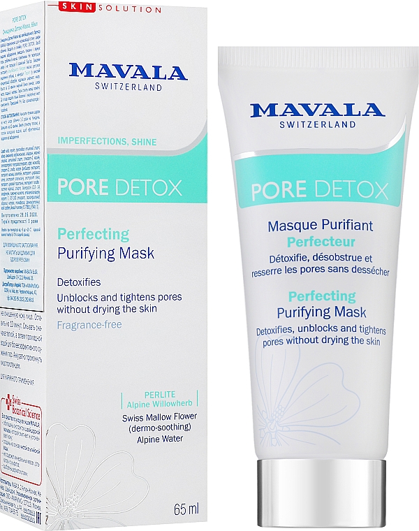 Oczyszczająco detoksykująca maseczka do twarzy - Mavala Pore Detox Perfecting Purifying Mask — Zdjęcie N2