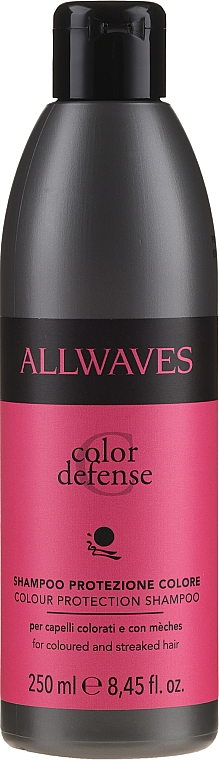 Ochronny szampon do włosów farbowanych - Allwaves Color Defense Colour Protection Shampoo — Zdjęcie N1