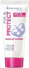 Baza pod makijaż - Rimmel Fix & Protect Makeup Primer SPF 25 — Zdjęcie N1