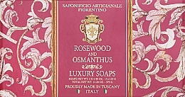 Kup Zestaw mydeł z drzewem różanym i osmantusem - Saponificio Artigianale Fiorentino Rosewood And Osmatus (soap/3x125g)