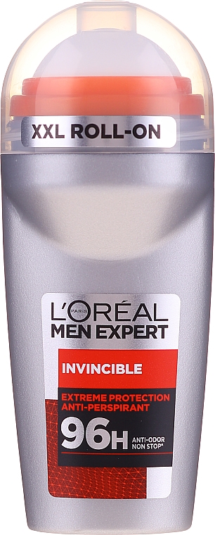 Dezodorant-antyperspirant w kulce dla mężczyzn - L'Oreal Paris Men Expert Invincible 96h Non-Stop Deodorant Anti-Perspirant Roll-on — Zdjęcie N1