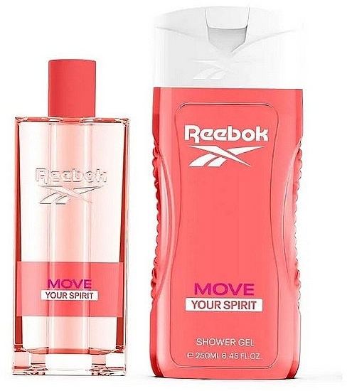 Reebok Move Your Spirit - Zestaw (edt/100ml + sh/gel/250ml + bag/1pcs) — Zdjęcie N2