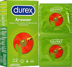 Prezerwatywy prążkowane, 12 szt. - Durex Arouser — Zdjęcie N5