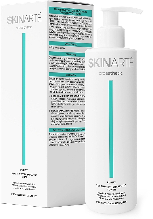 Tonik do twarzy - Skinarte Purity Sensitivity Therapeutic Toner — Zdjęcie N1