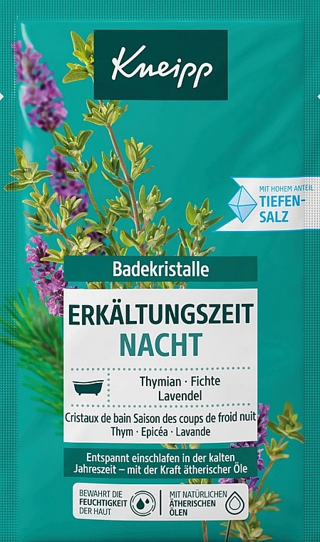 Sól do kąpieli Zimna noc - Kneipp Cold Time Night Bath Salt  — Zdjęcie N1