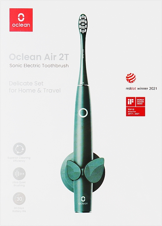 Elektryczna szczoteczka do zębów - Oclean Air 2T Electric Toothbrush Green — Zdjęcie N1