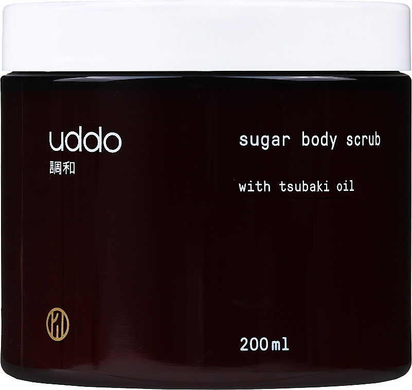Cukrowy peeling do ciała z olejkiem tsubaki - Uddo Sugar Body Scrub With Tsubaki Oil — Zdjęcie N1