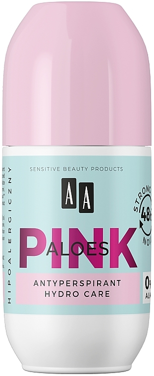 Dezodorant-antyperspirant - AA Aloes Pink Hydro Care Roll-On Antyperspirant — Zdjęcie N2
