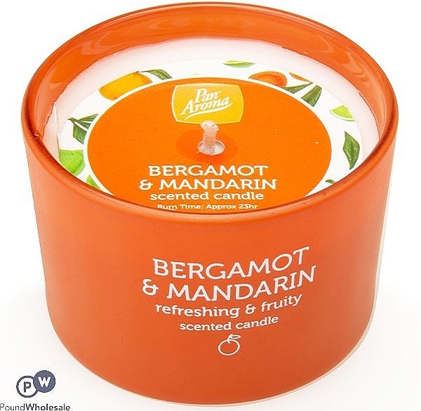 Świeca zapachowa Bergamotka i mandarynka - Pan Aroma Beramot & Mandarin Scented Candle — Zdjęcie N1