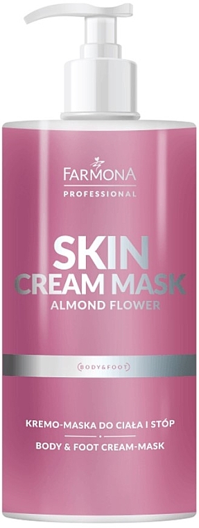 Krem-maska ​​do ciała i nóg o zapachu kwiatu migdałowca - Farmona Professional Skin Cream Mask Almond Flower — Zdjęcie N1