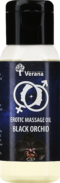 Olejek do masażu erotycznego Czarna Orchidea - Verana Erotic Massage Oil Black Orchid — Zdjęcie N1