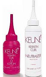 Keratynowy balsam do włosów - Keune Keratin Curl Lotion 0 + Neutralizer — Zdjęcie N1