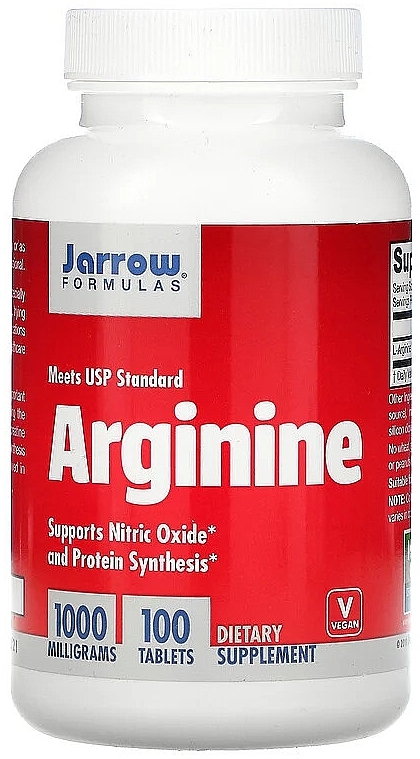 PRZECENA! Suplement diety Arginina - Jarrow Formulas Arginine 1000mg * — Zdjęcie N1
