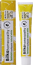 Homeopatyczna pasta do zębów Cytryna - Bilka Homeopathy Lemon Toothpaste — Zdjęcie N2