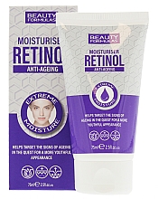 Nawilżający krem do twarzy z retinolem - Beauty Formulas Anti-Aging Moisturiser Retinol Cream — Zdjęcie N1