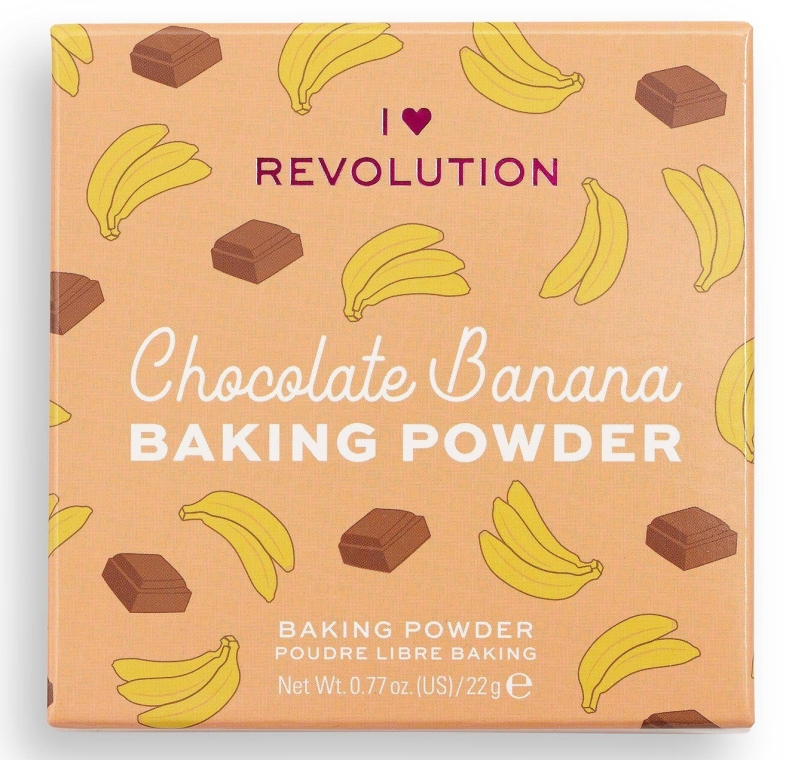 Sypki puder czekoladowo-bananowy do twarzy - I Heart Revolution Loose Baking Powder Chocolate Banana — Zdjęcie N4