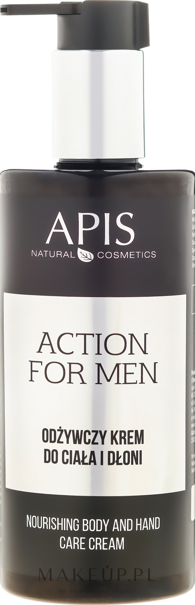 Odżywczy krem do ciała i dłoni dla mężczyzn - APIS Professional For Men Action Nourishing Cream — Zdjęcie 300 ml