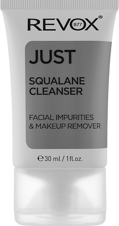 Skwalan oczyszczający do demakijażu twarzy - Revox Just Squalane Cleanser Facial Impurities And Makeup Remover — Zdjęcie N1