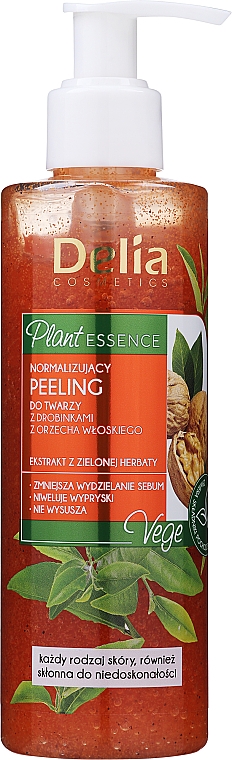 Peeling do twarzy Odbudowa i wygładzenie - Delia Plant Essence Creamy Face Scrub — Zdjęcie N1