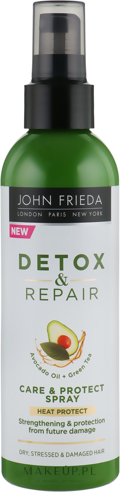 Spray bez spłukiwania wzmacniający włosy - John Frieda Detox & Repair Care & Protect Spray — Zdjęcie 200 ml