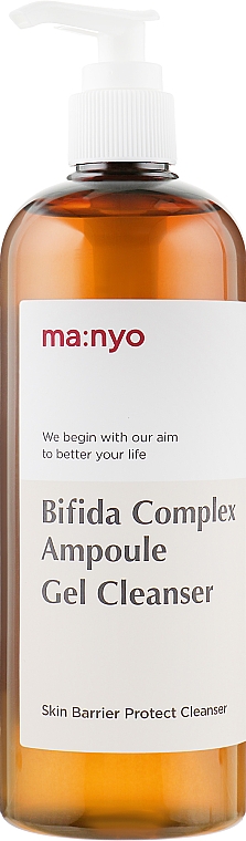Ochronny żel do mycia twarzy z bifidobakteriami - Manyo Bifida Complex Ampoule Gel Cleanser 