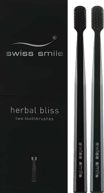 Delikatna miękka szczoteczka do zębów - Swiss Smile Herbal Bliss Two Toothbrushes — Zdjęcie N2