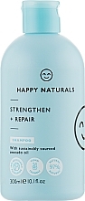 Odbudowujący szampon wzmacniający do włosów - Happy Naturals Strengthen And Repair Shampoo — Zdjęcie N1