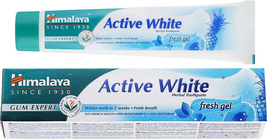 Pasta do zębów - Himalaya Herbals Active White Fresh Gel — Zdjęcie N1